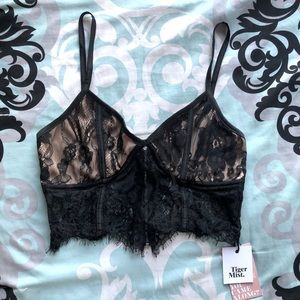 NWOT Tiger Mist Lace Bra Top